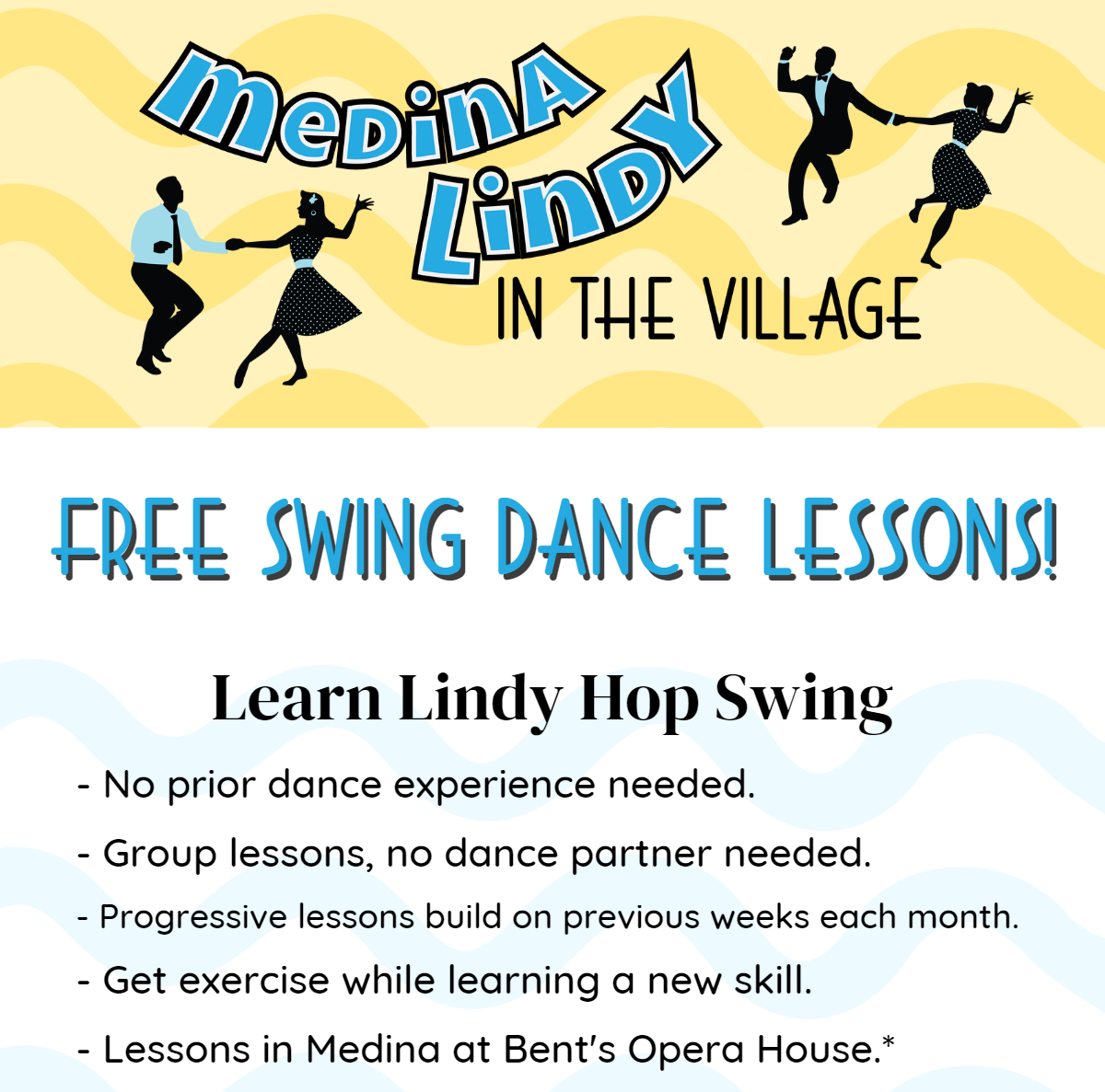 Lindy Hop Lessons - Medina Lindy in the Village